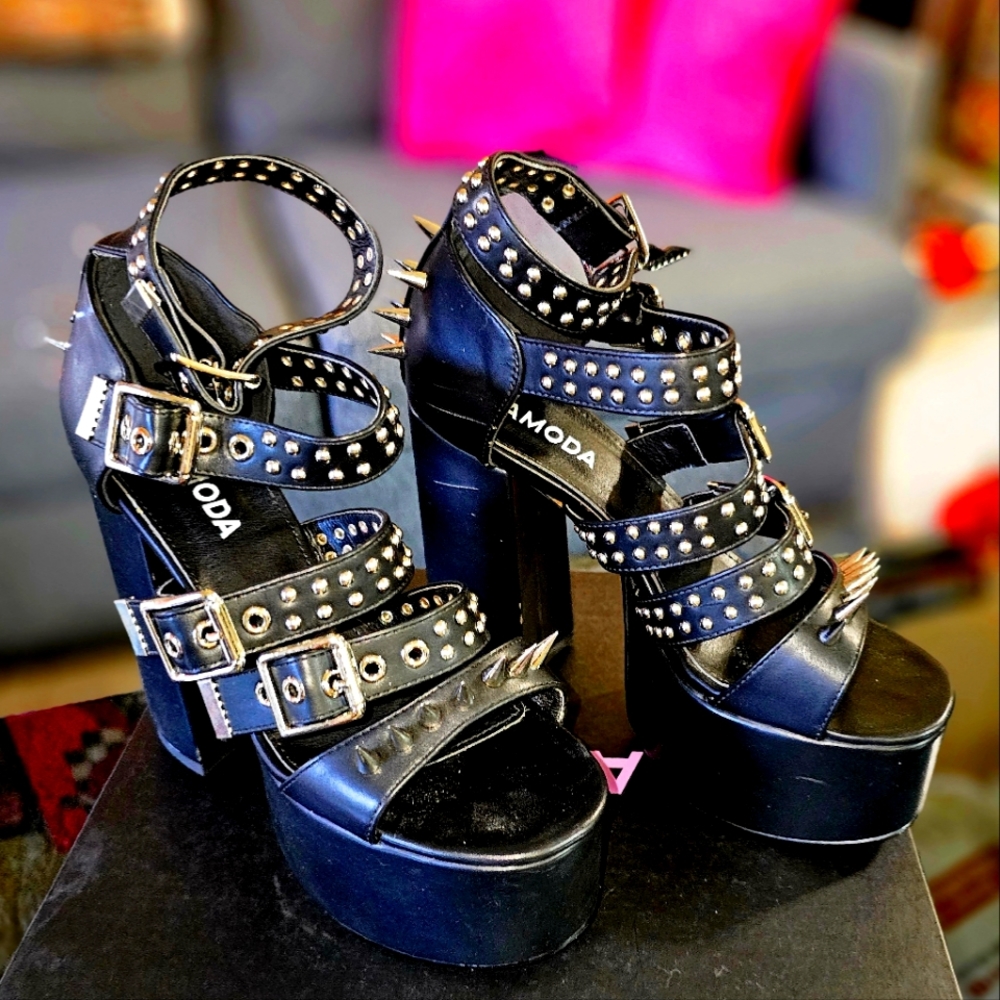 Lambda Spiked Heels - image 1